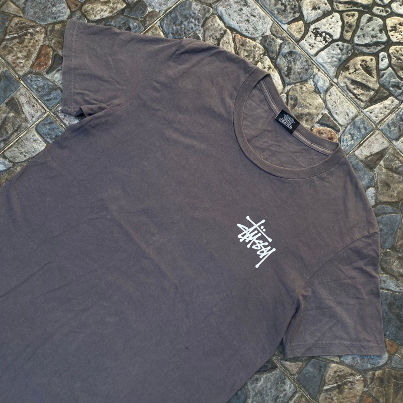T-shirt Stussy basic backprint