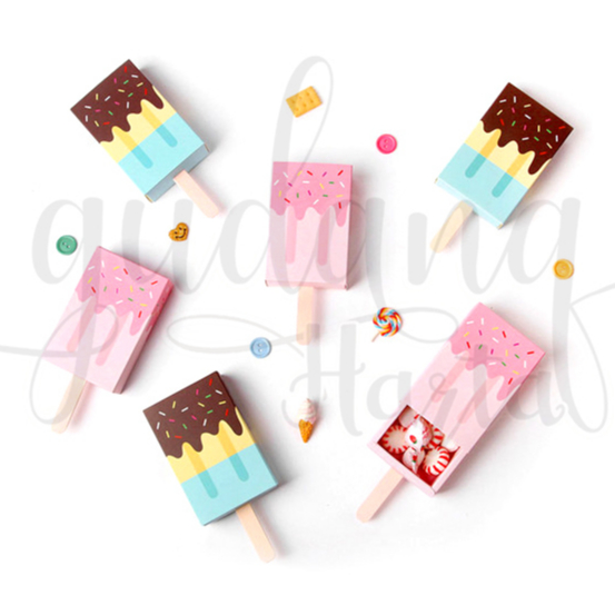 Kotak Mini Ice Cream Box Motif Es Krim Unik Box Serbaguna GH 509104