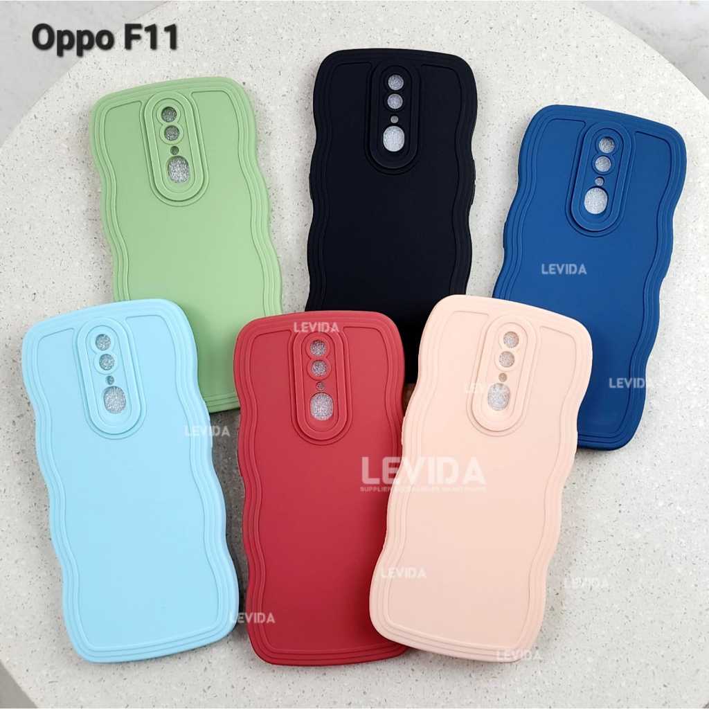 Oppo F11 Oppo F11 Pro Oppo F5 Oppo F7 Case Gelombang / Case Wavy Slide Case Macaron Oppo F11 Op[po F11 Pro Oppo F5 Oppo F7