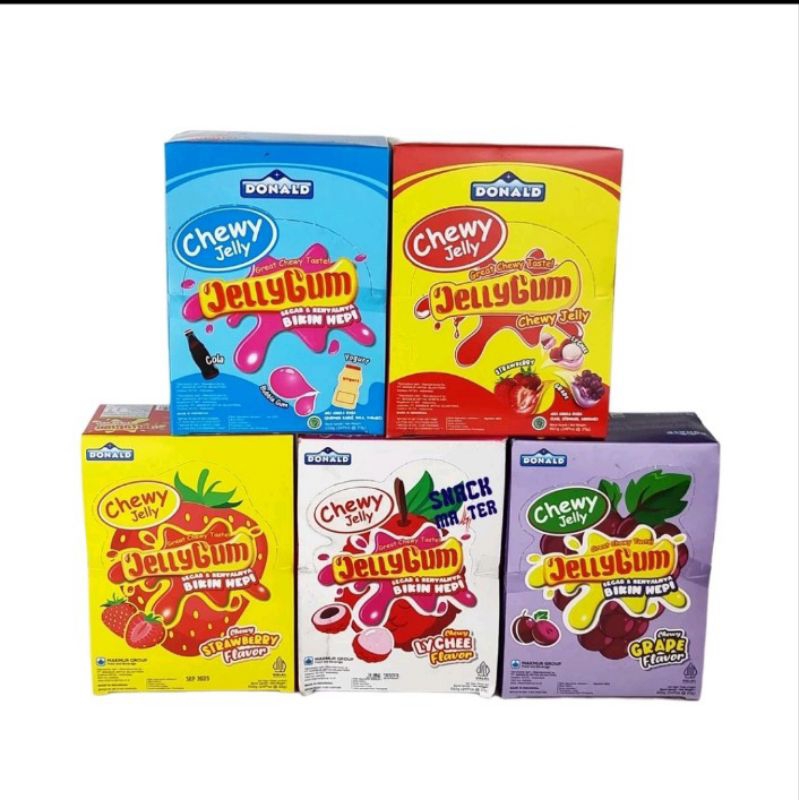 

[1 BOX] Donal JellyGum All Varian Isi (24 Pcs × 23g)