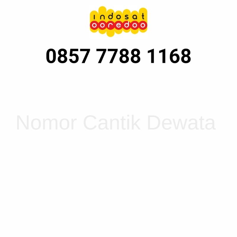Nomor Cantik Im3 Kartu Perdana Indosat Nomer Cantik Seri 7788 1168