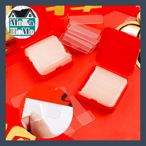 

Perekat Double Tape Mini isi 60 Pcs Transparan FREE BOX Tape Perekat Fashion Dua Sisi Lakban Mini Sticker Isolasi Bening Serbaguna TERLARIS TERMURAH