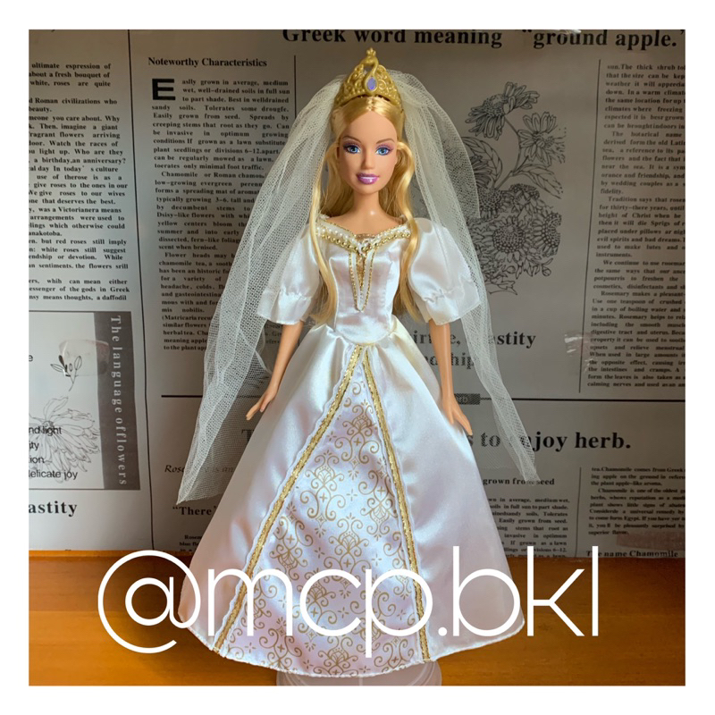 Barbie as Rosella from Island Princess movie Wedding Gown