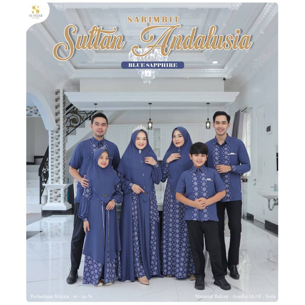 Sarimbit Keluarga.Sarimbit Lebaran.Sarimbit Sultan Andalusia - SS HIJAB (READY STOCK)