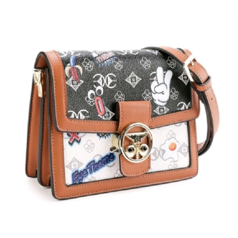 HUER Sihye Eye Theme Printed Sling Bag