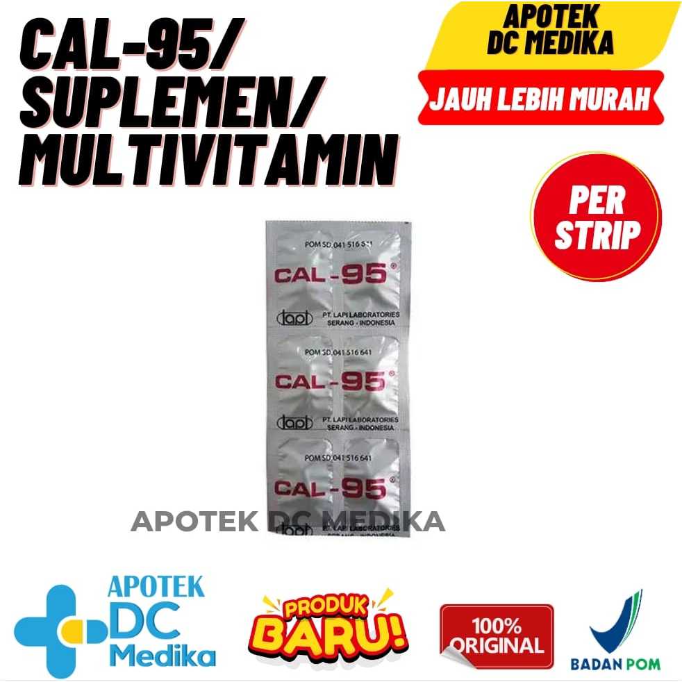 CAL-95/STRIP/KALSIUM/MASA PERTUMBUHAN IBU HAMIL/MENYUSUI