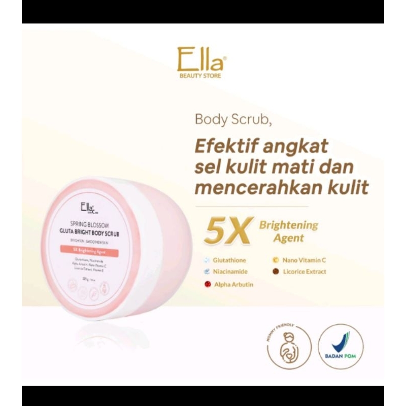 [ JASTIP ELLA SOLO ] SCRUB BADAN ELLA SKIN CARE TERBARU