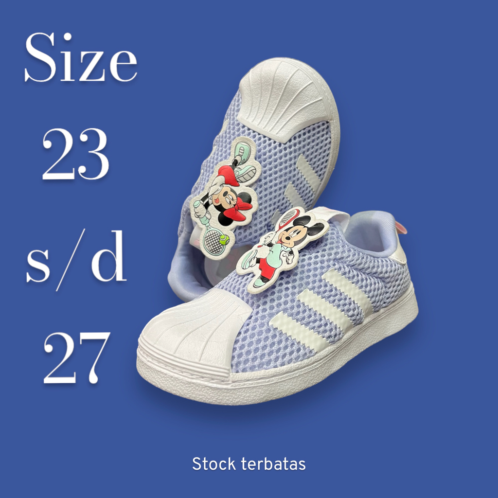 [ORIGINAL] ADIDAS x Disney Mickey Minnie Superstar 360 Mesh - Sepatu Anak
