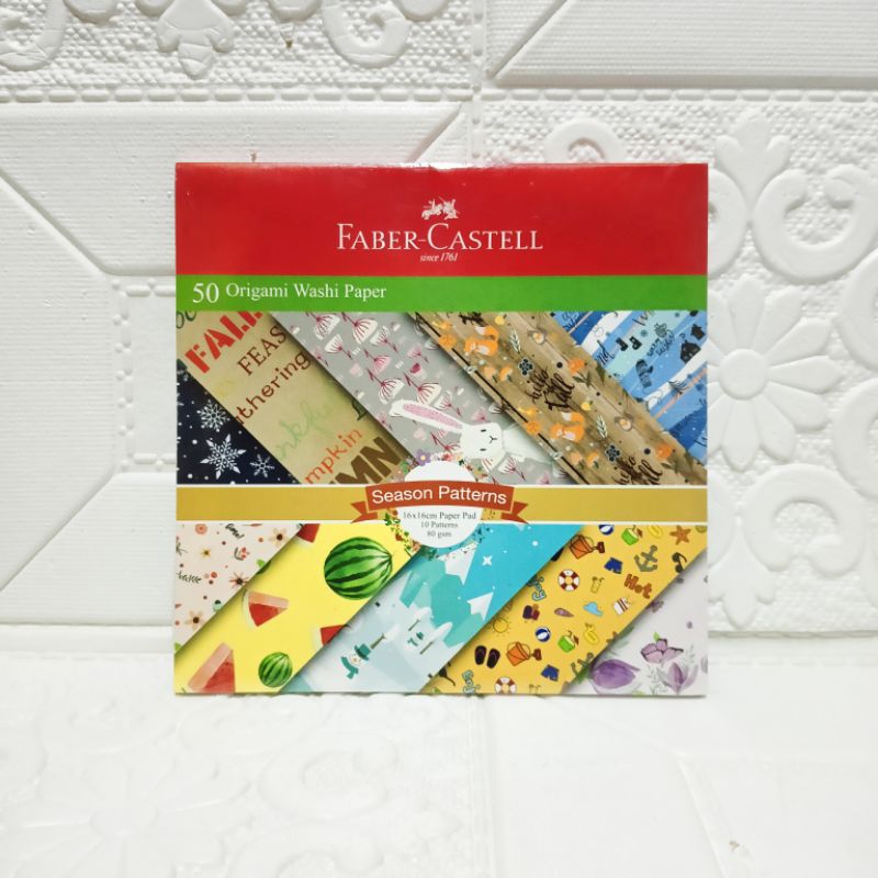 

Faber-Castell Origami Washi Paper 16×16 1Pak isi 50 Lembar