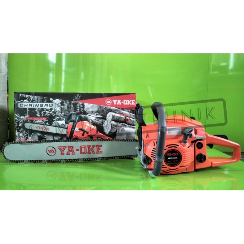 Mesin Potong Kayu Mesin Gergaji Kayu Chainsaw 22inch YA OKE 6800S Laser