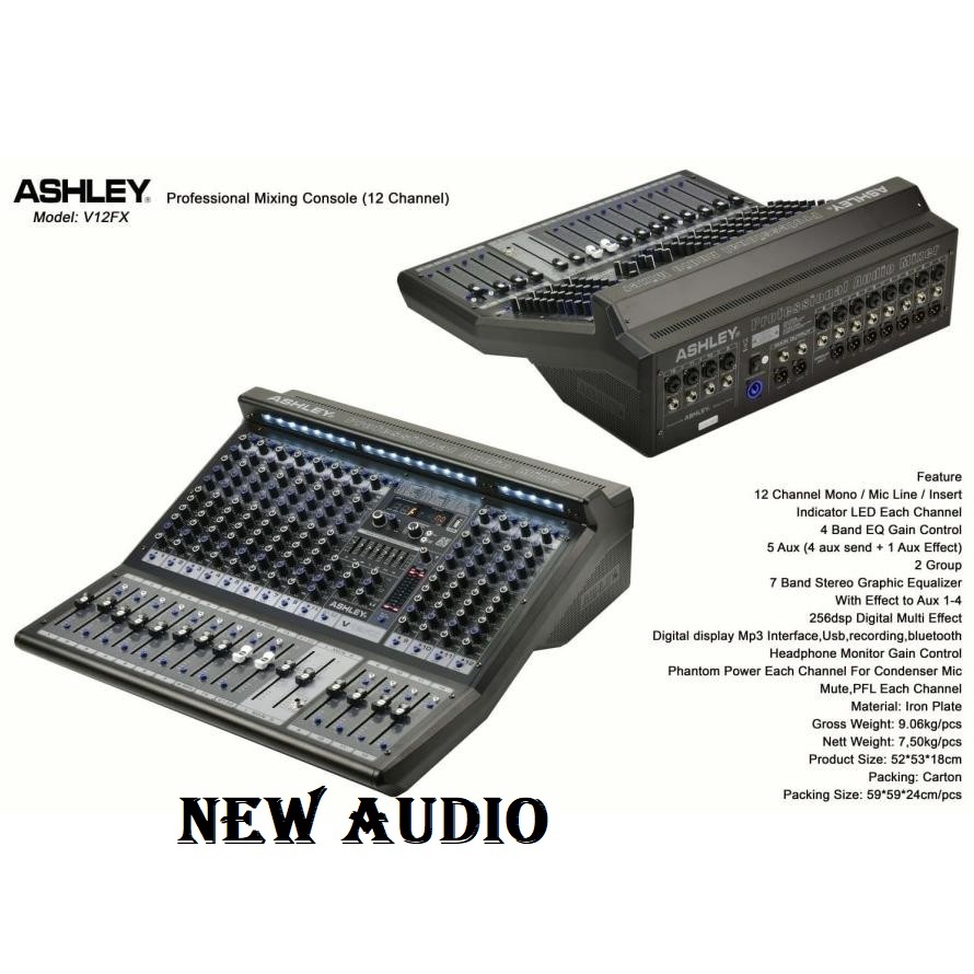 Mixer Ashley V12FX Original V 12FX ashley v12 fx 12channel
