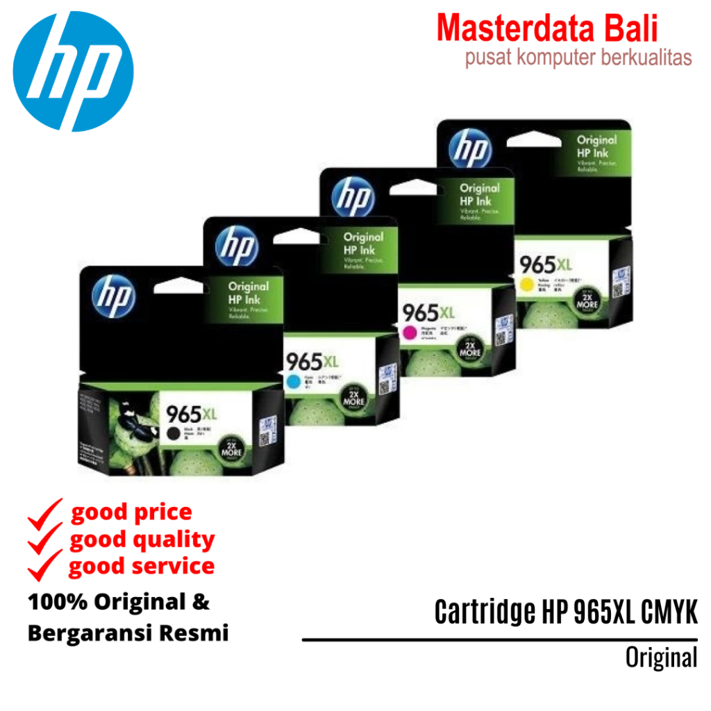 Cartridge HP 965XL Black Cyan Magenta Yellow Original Ink