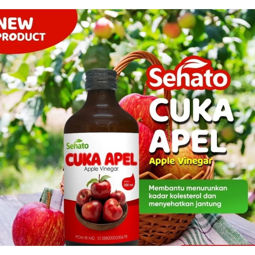 

Cuka Apel Sehato Untuk Batu Empedu dan Diet BPOM Apple Vinegar - 300 ml