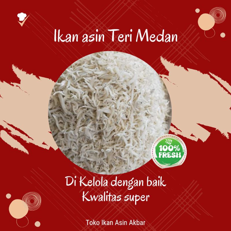 

Ikan asin teri medan atau teri nasi enak murah | 1 ons (100gram)