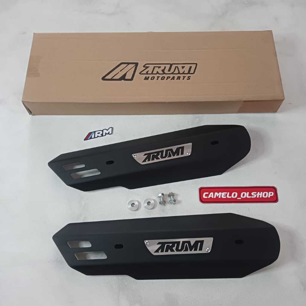 COVER KNALPOT BEAT SCOOPY GENIO ARM ARUMI TAMENG KNALPOT