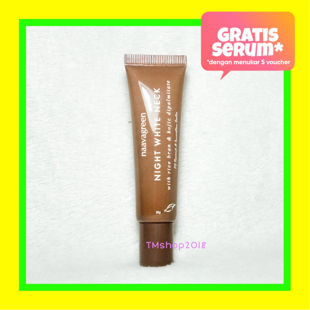 Naavagreen Night White Neck Cream 20 gram by dr Fredy Setyawan Original Skincare Krim Pelembab Leher