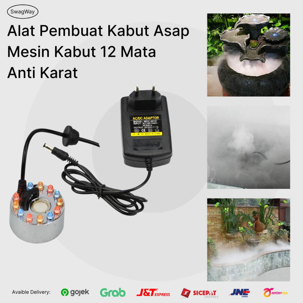 Alat Pembuat Asap Kabut Mist Maker Aquascape Aquarium Mesin Embun High Quality Kolam Ikan Hiasan