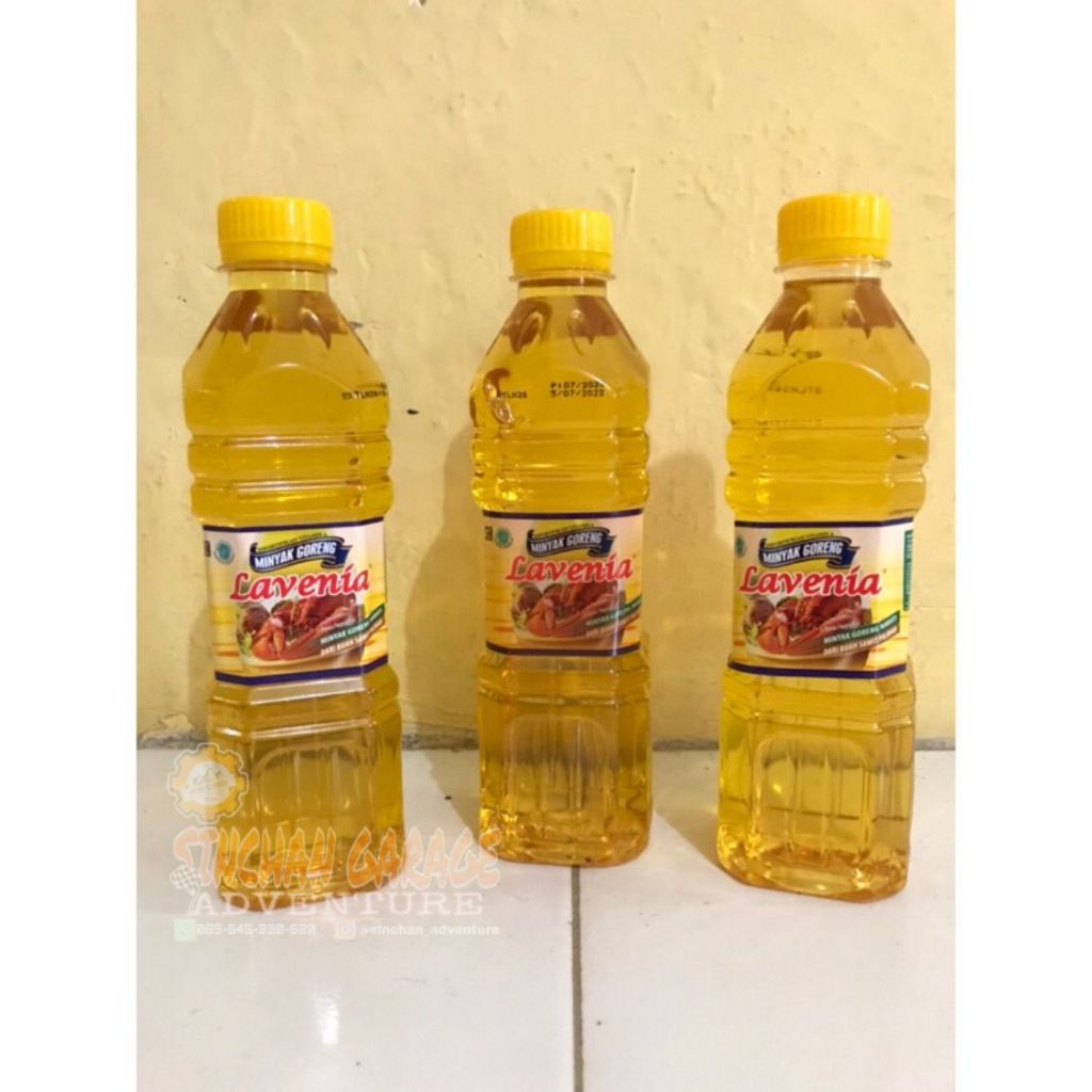 

minyak goreng 450ml kemasan botol lavenia