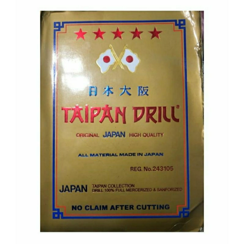 Kain Taipan Drill Eceran 1 Meter Raharja Textile