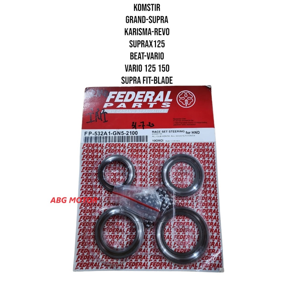 KOMSTIR MANGKOK STANG STIR PRIMA GRAND SUPRA X 125 FIT NEW KARISMA ABSOLUTE BEAT VARIO 125 150 FEDER