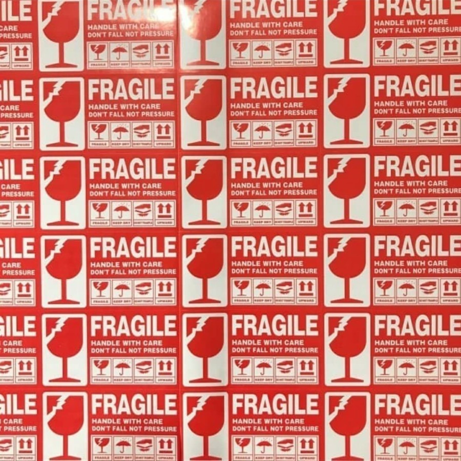 

Sticker Fragile Stiker Fragile Stiker Pecah Belah Label Packing