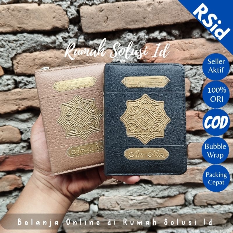 Alquran Saku Resleting Penerbit Cahaya Agency - Alquran Traveling - Alquran Kecil A7