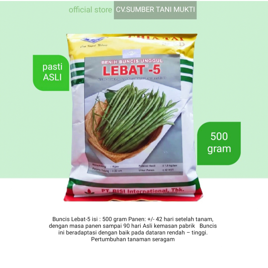 Benih Buncis Lebat -5 500gr