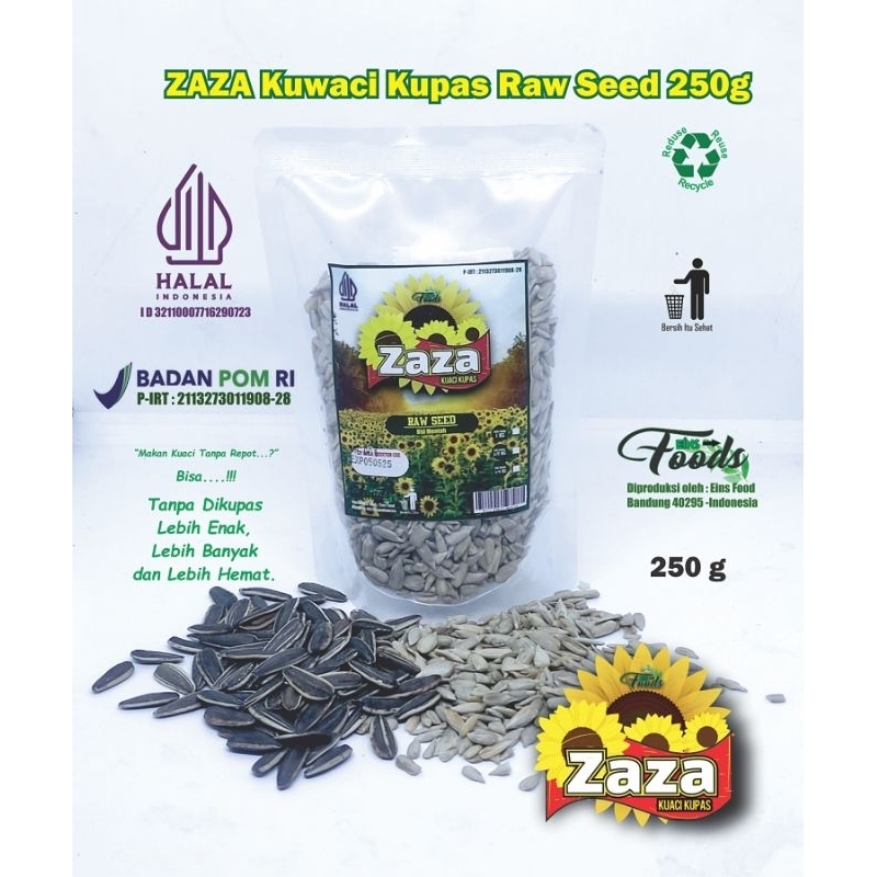 

kuaci kupas biji bunga matahari mentah / Sunflower seed Raw 250 g