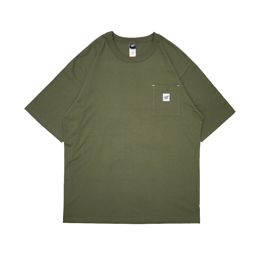 ASTRONKIDO TEES OVERSIZE 20s GREEN POCKET
