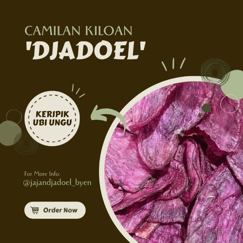 

[TERMURAH snack kiloan grosir] KERIPIK UBI UNGU krispi manis 250gram | telo ungu