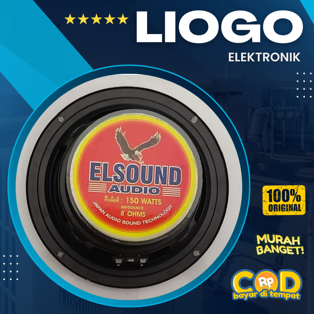 Speaker Woofer 6 Inch Elsound 6MB 150 Watt Elsound 6Inch Magnet Besar 6 MB