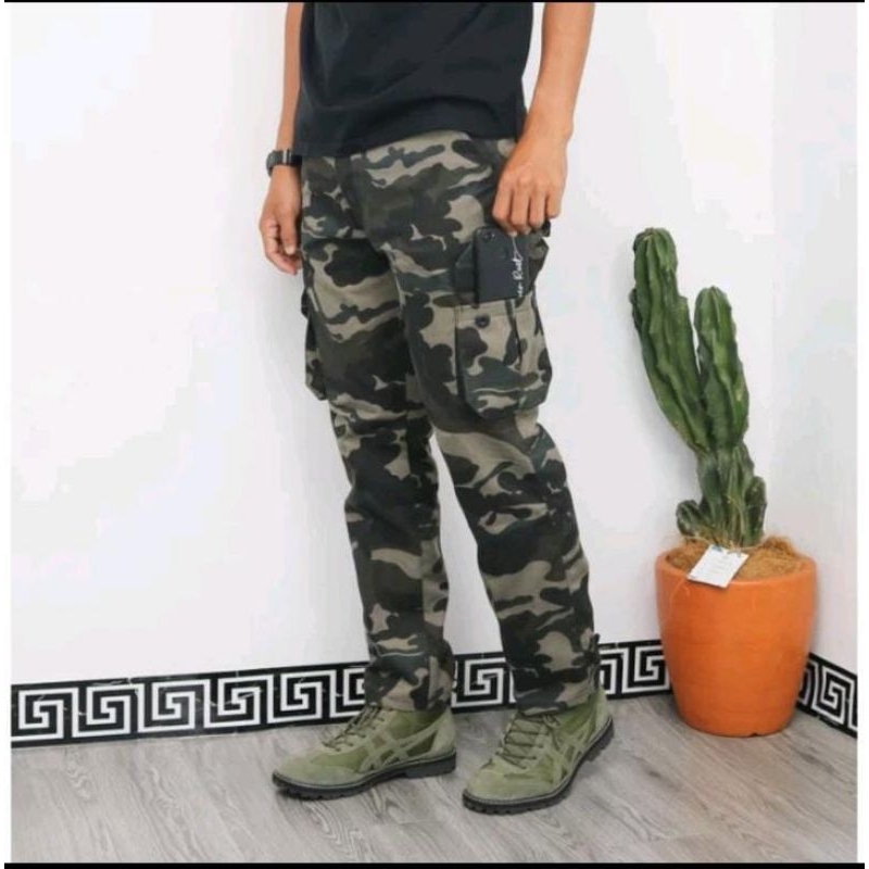 CARGO loreng- celana panjang pria cargo loreng bahan premium//celana panjang pria cargo loreng model