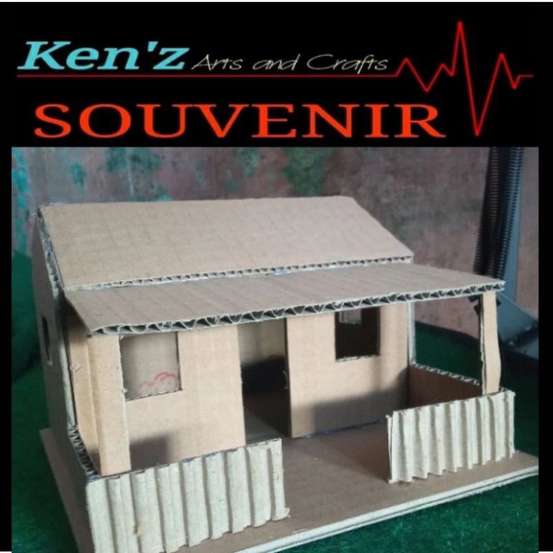 

miniatur rumah betawi prakarya kardus 20x20x18 (C)
