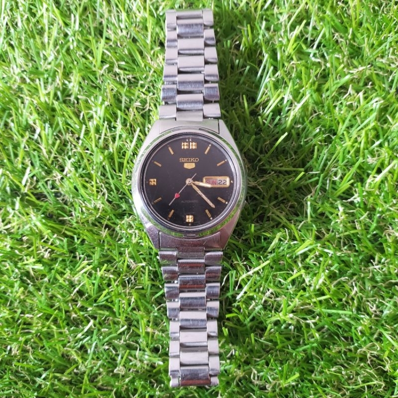 jam tangan pria seiko 5 automatic 7009-3040 F