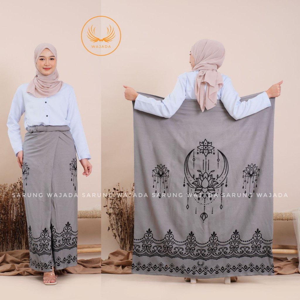 (WAJADA) SARUNG WANITA KAIN SANTUNG TEBAL ukuran BIGSIZE CABUTAN MERK WAJADA BESTSELLER TERKINI