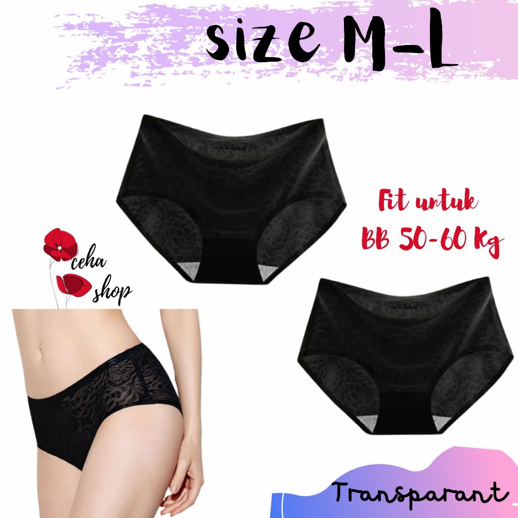 Celana Dalam Wanita Transparan Sexy Soft Import CD Pakaian Dalam Cewek Transfaran Seamless