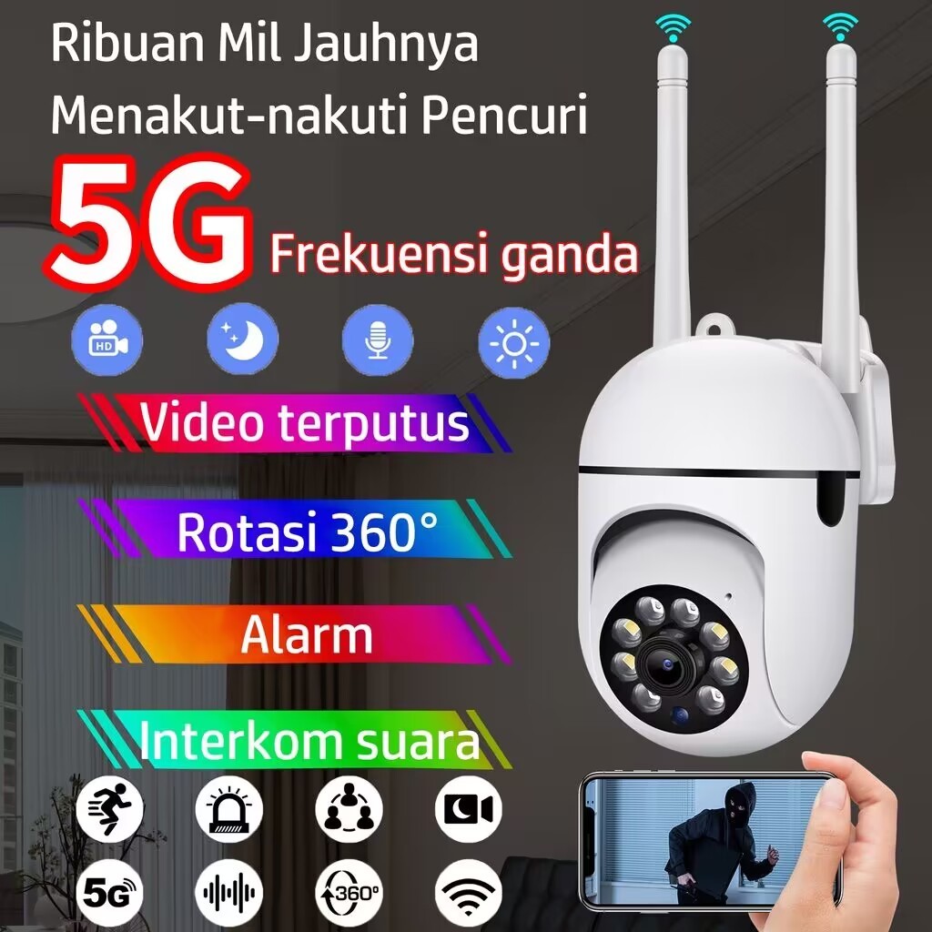 CCTV Wifi Mini Tersembunyi Tanpa Kabel Kamera CCTV Outdoor Full HD IP Camera 1080P