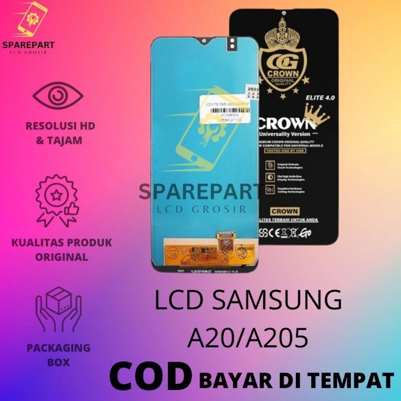 LCD FULLSET SAMSUNG A20/A205 ORIGINAL TOUCHSCREEN LCD
