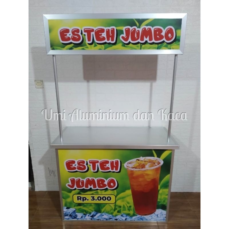 Booth portable es teh jumbo plus payung