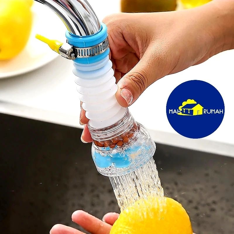 SAMBUNGAN KRAN AIR FLEKSIBEL Filter Kran Air Cuci Piring Putar Plastik Panjang Pendek Anti Ciprat -