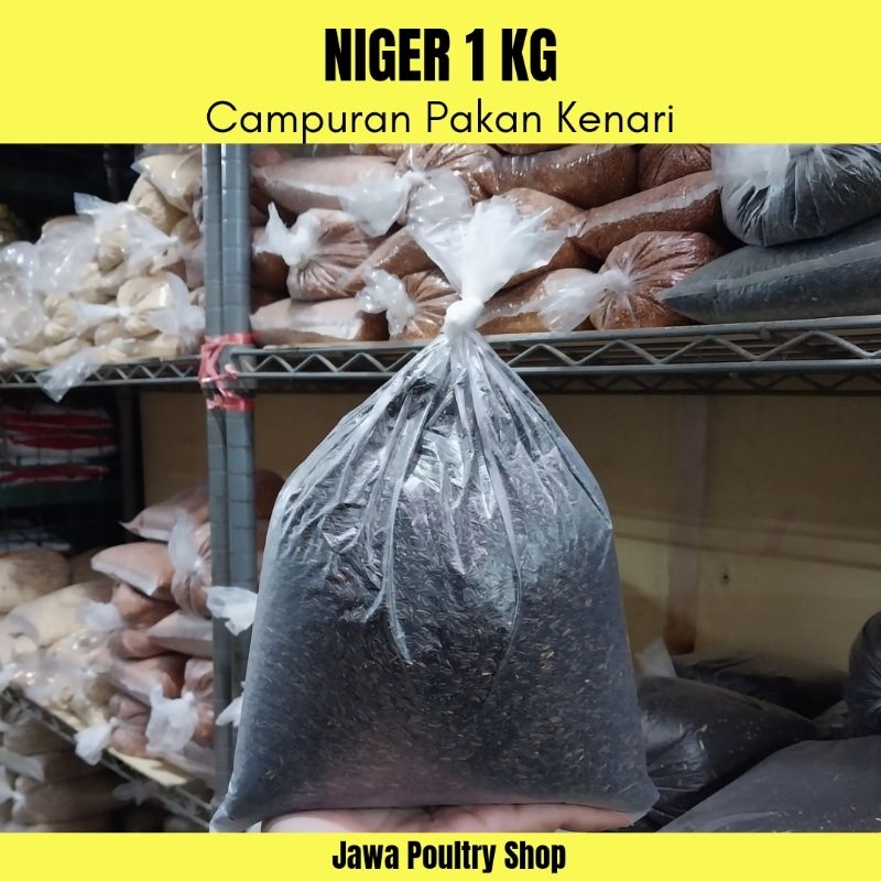 Niger Seed - Campuran Pakan Burung Kenari - Biji Niger Kiloan