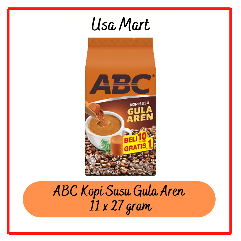 

[ PROMO ] ABC Kopi Susu Gula Aren 11 x 27 gram