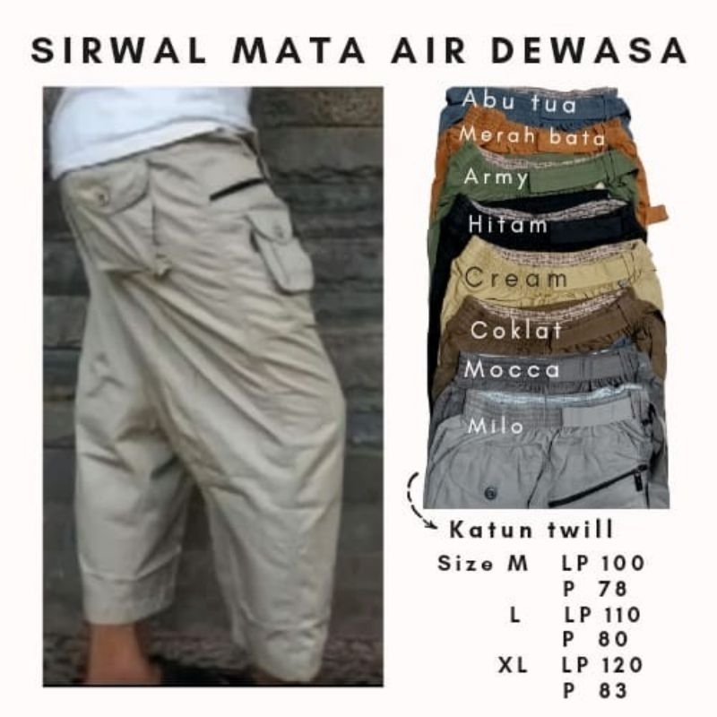 CELANA MATA AIR /SIRWAL MATA AIR DEWASA