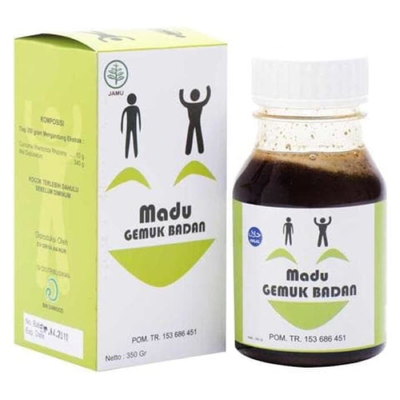 

Madu Gemuk Badan kemasan netto 350gram Bin Dawood.