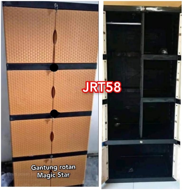 LEMARI PLASTIK JUMBO GANTUNG AQUOSE DAN MAGICSTAR  UKURAN 50X70X170CM
