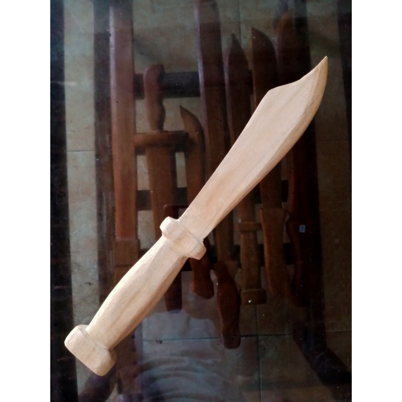 Pisau Belati Kayu Alat Latihan Silat Beladiri IPSI/Pisau Belati Kayu Peralatan Latihan Silat/Belati 