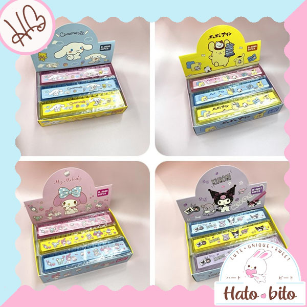 

Penggaris 15 cm lucu cute karakter pompurin hellokitty kuromi HB1529