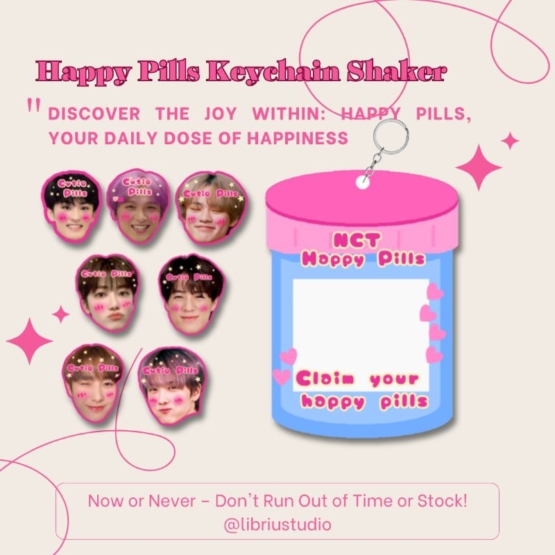 Happy Pills Keychain Shaker NCT DREAM ver