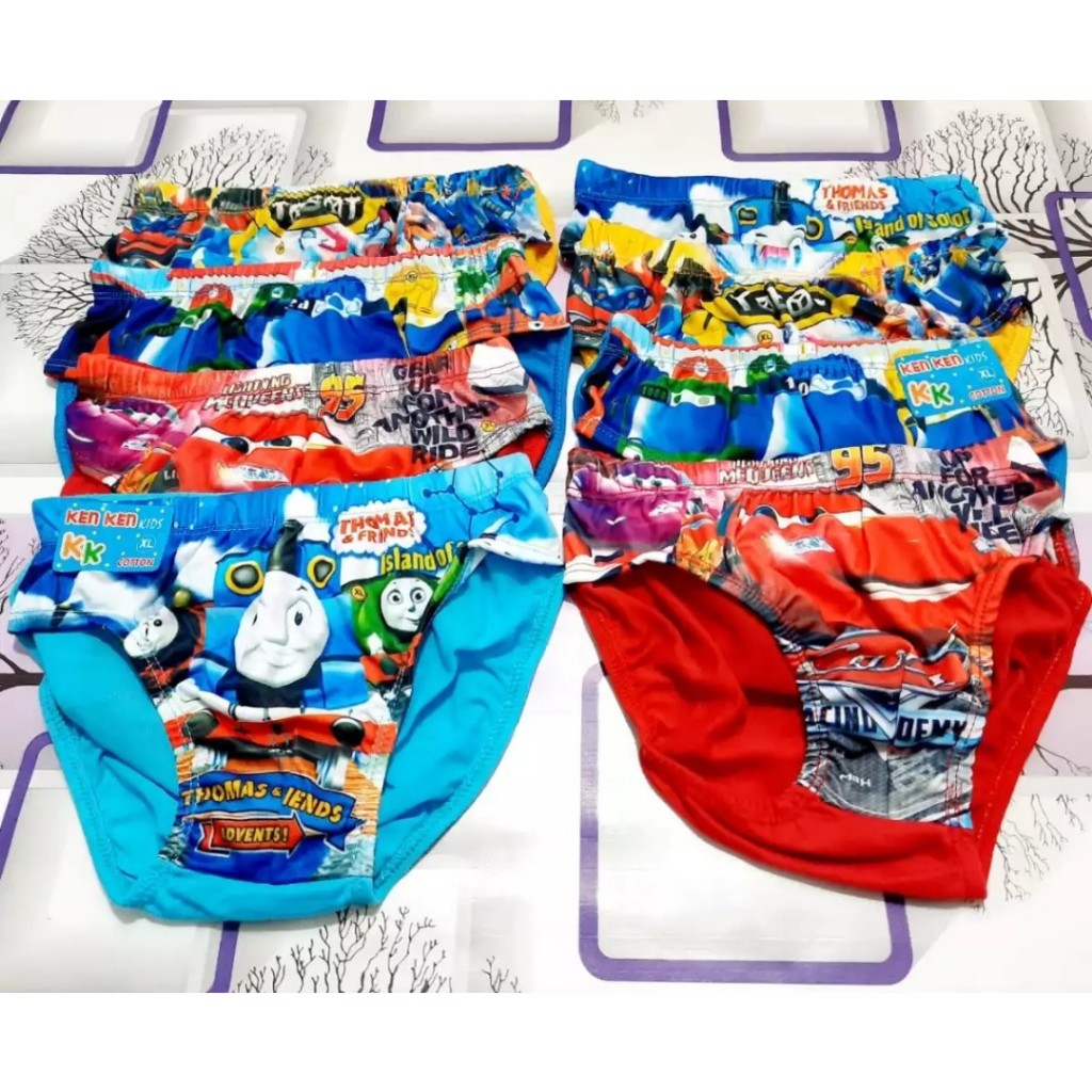 12 Pcs Celana Dalam Anak laki-laki/ CD Anak laki-laki/ Celana Dalam Anak Kecil Laki Laki / Celana Da