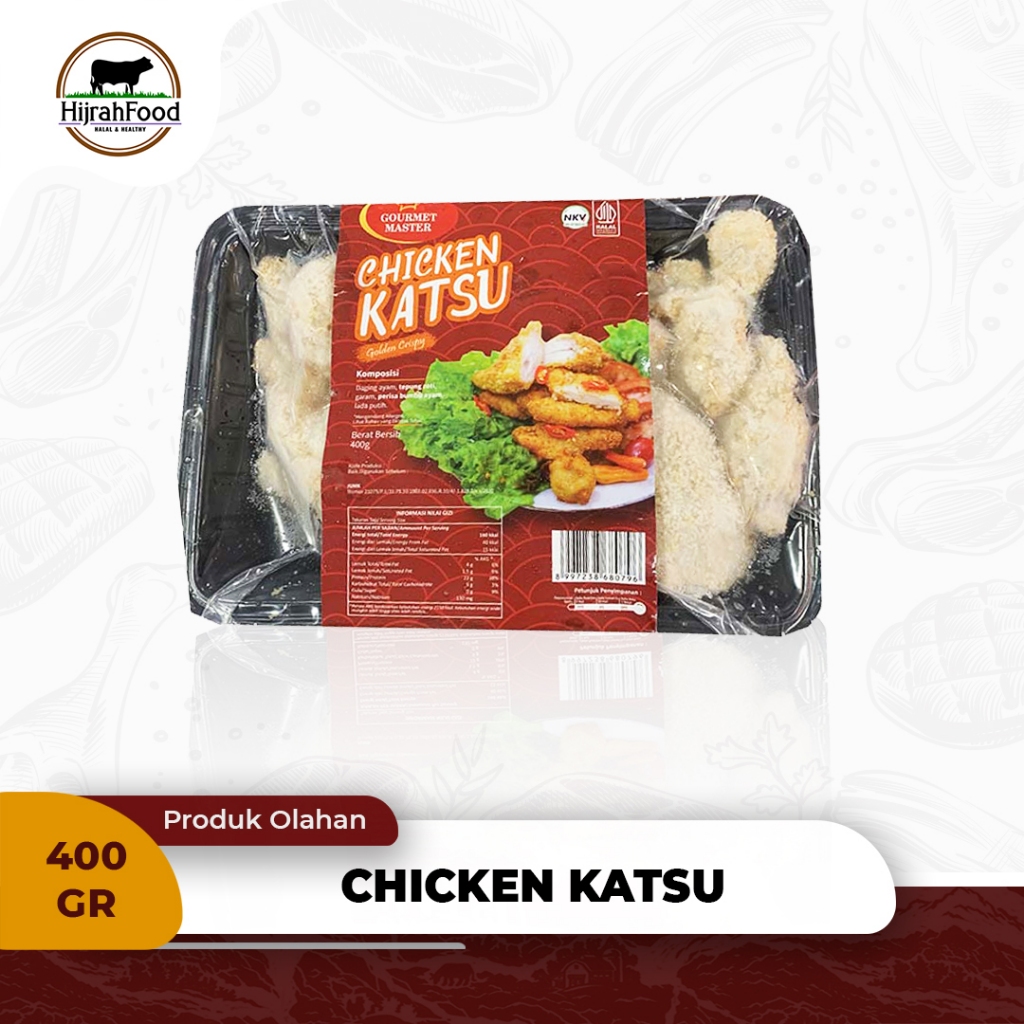 

Gourmet Master Chicken Katsu Golden Crispy Ayam Fillet Olahan 400 gram